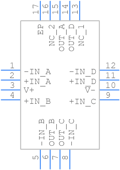 AD8624ACPZ-RL - Analog Devices - PCB symbol
