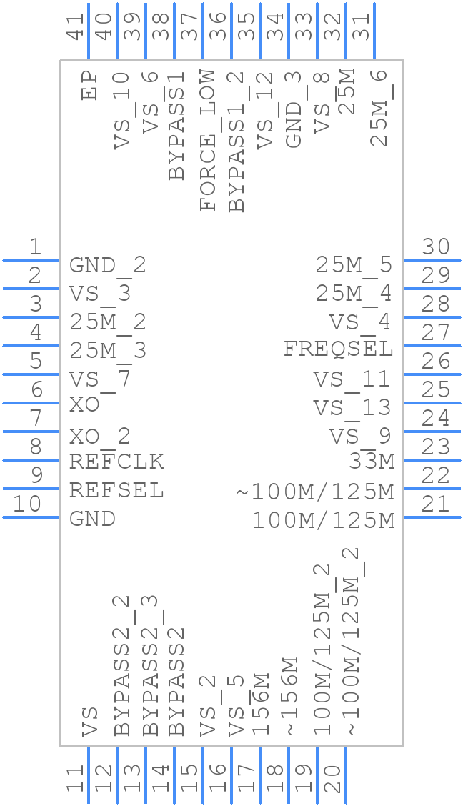 AD9571ACPZPEC-R7 - Analog Devices - PCB symbol