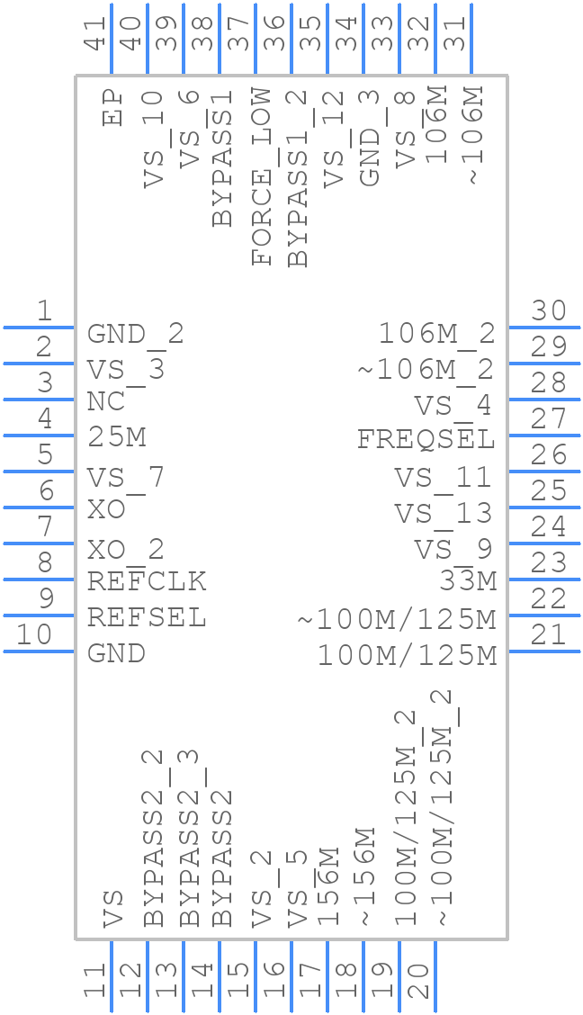 AD9572ACPZLVD-R7 - Analog Devices - PCB symbol