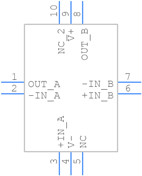 ADA4062-2ACPZ-RL - Analog Devices - PCB symbol