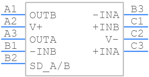 ADA4691-2ACBZ-RL - Analog Devices - PCB symbol