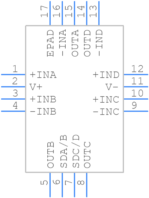 ADA4691-4ACPZ-RL - Analog Devices - PCB symbol