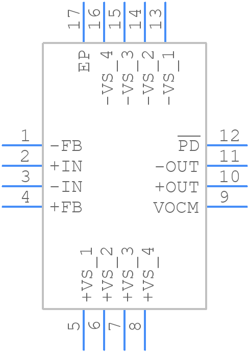 ADA4938-1ACPZ-R2 - Analog Devices - PCB symbol
