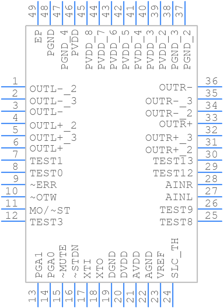 ADAU1590ACPZ-RL7 - Analog Devices - PCB symbol