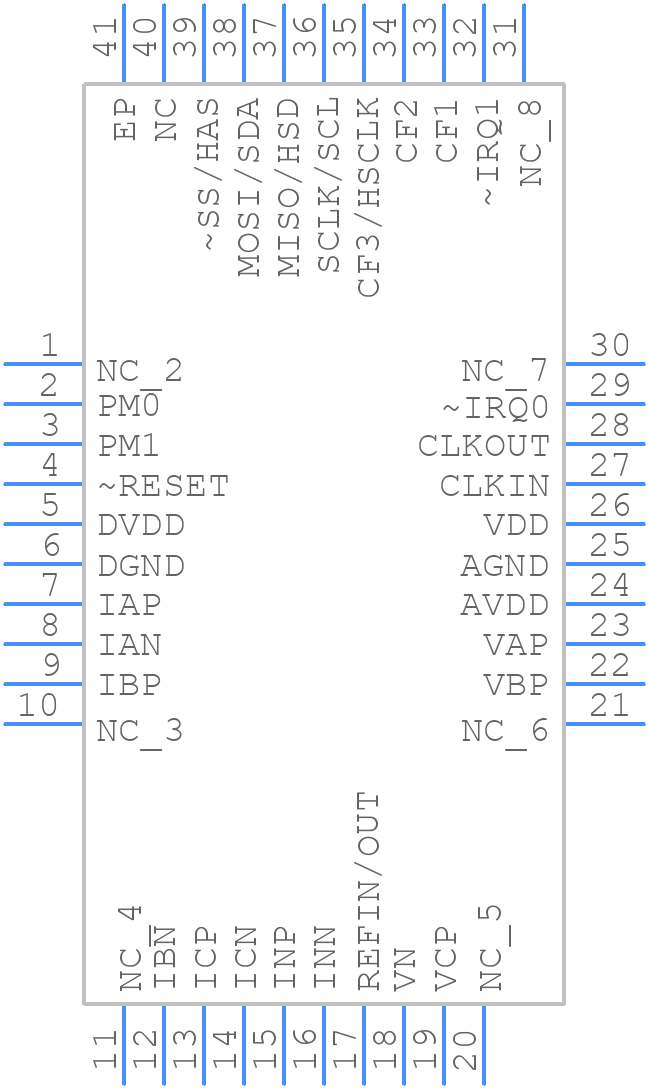 ADE7854ACPZ-RL - Analog Devices - PCB symbol