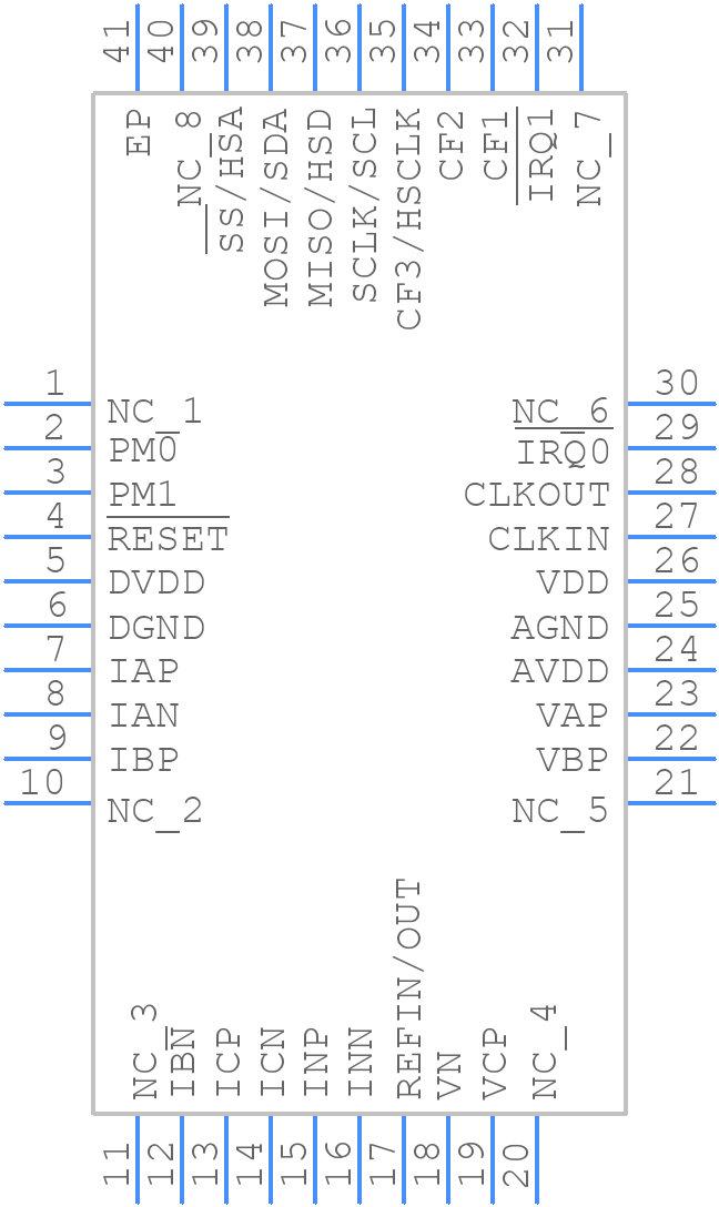 ADE7858ACPZ-RL - Analog Devices - PCB symbol