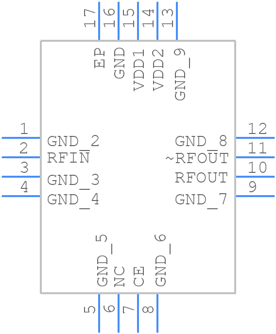 ADF5002BCPZ-RL7 - Analog Devices - PCB symbol