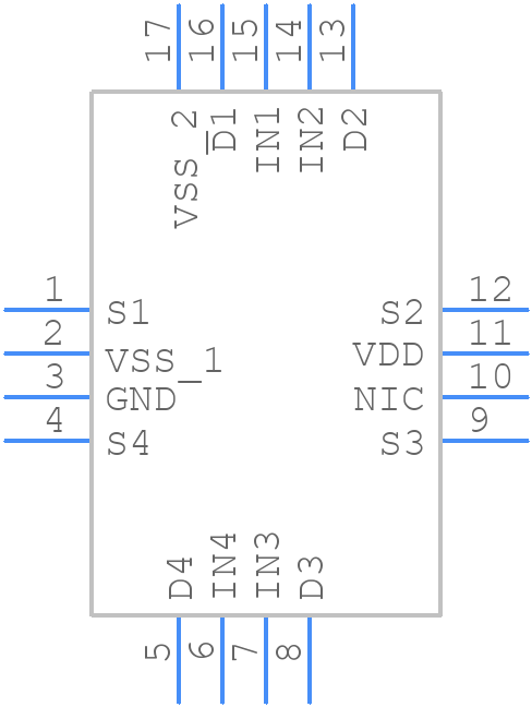 ADG1612BCPZ-REEL7 - Analog Devices - PCB symbol
