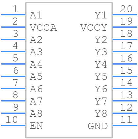 ADG3300BRUZ-REEL7 - Analog Devices - PCB symbol