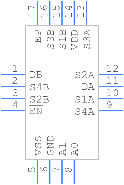 ADG659YCPZ - Analog Devices - PCB symbol