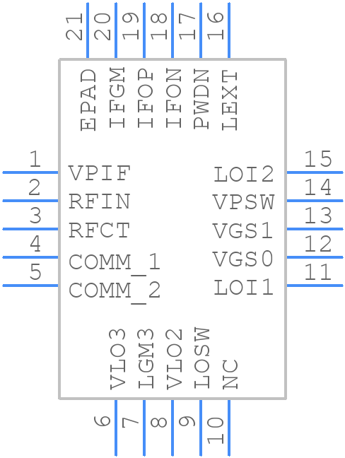ADL5355ACPZ-R7 - Analog Devices - PCB symbol