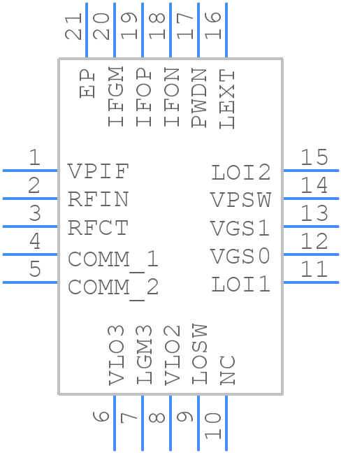 ADL5357ACPZ-R7 - Analog Devices - PCB symbol