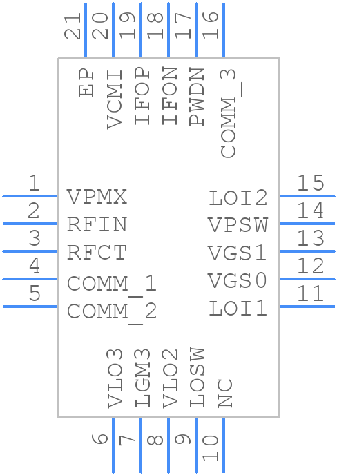 ADL5365ACPZ-R7 - Analog Devices - PCB symbol