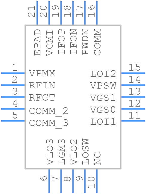 ADL5367ACPZ-R7 - Analog Devices - PCB symbol