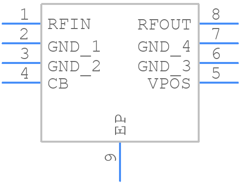 ADL5542ACPZ-R7 - Analog Devices - PCB symbol