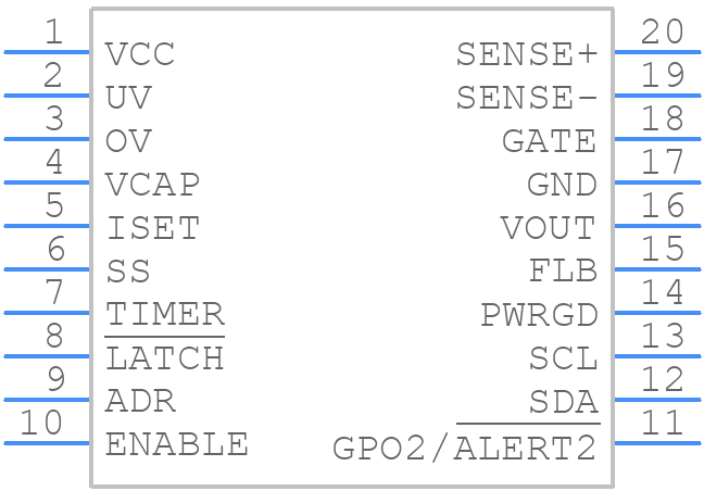 ADM1275-3ARQZ - Analog Devices - PCB symbol