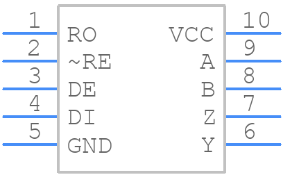 ADM1491EBRMZ-REEL7 - Analog Devices - PCB symbol