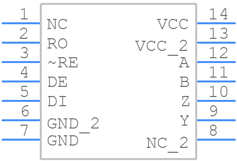 ADM1491EBRZ-REEL7 - Analog Devices - PCB symbol