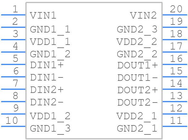 ADN4654BRSZ - Analog Devices - PCB symbol