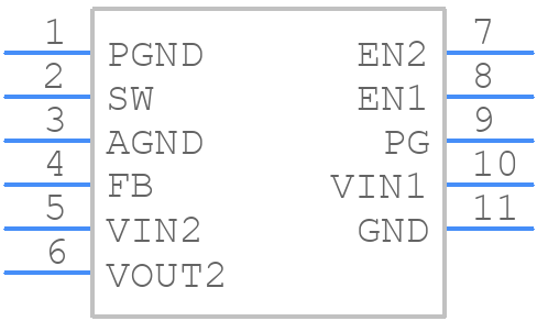 ADP2140ACPZ1528R7 - Analog Devices - PCB symbol