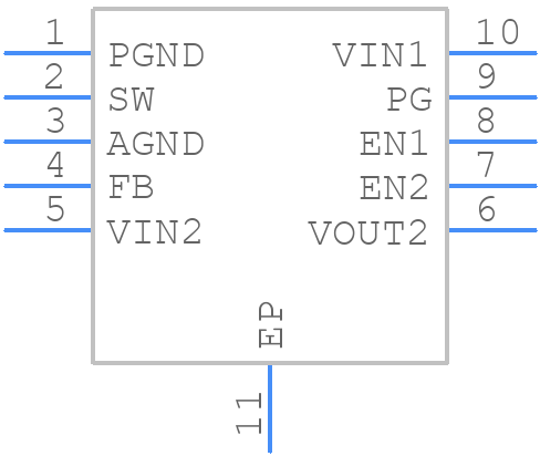 ADP2140ACPZ3318R7 - Analog Devices - PCB symbol