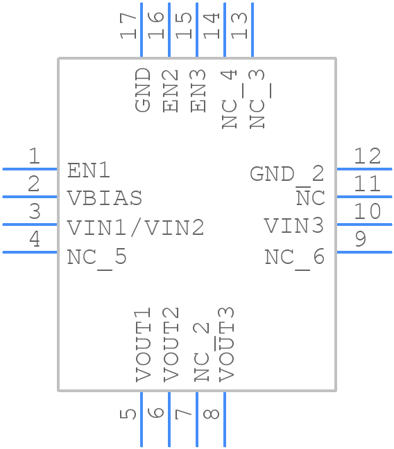 ADP322ACPZ-135 - Analog Devices - PCB symbol