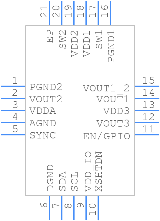 ADP5020ACPZ-R7 - Analog Devices - PCB symbol