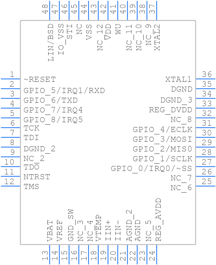 ADUC7033BSTZ-88-RL - Analog Devices - PCB symbol
