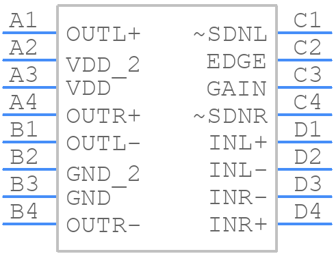 SSM2356CBZ-RL - Analog Devices - PCB symbol