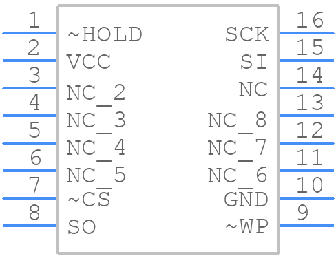 AT25DF321-S3U - Microchip - PCB symbol