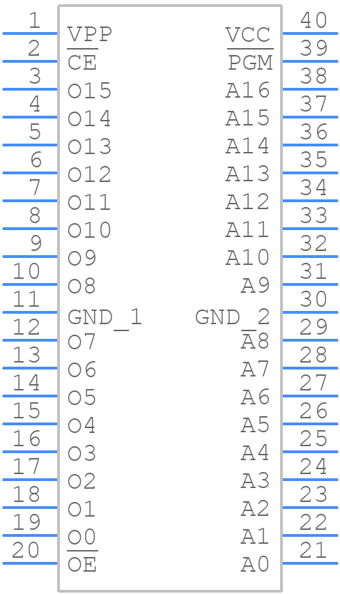 AT27C2048-55PU - Microchip - PCB symbol