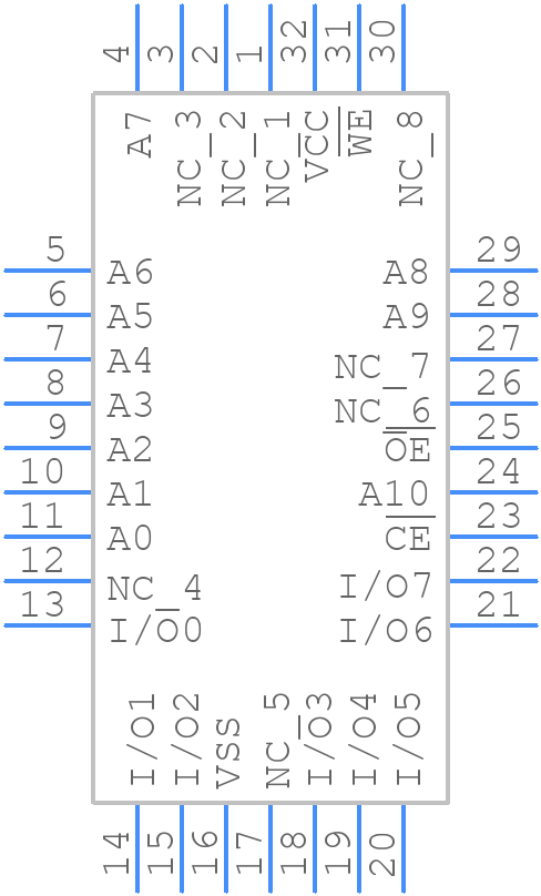 CAT28C16AG-20T - onsemi - PCB symbol
