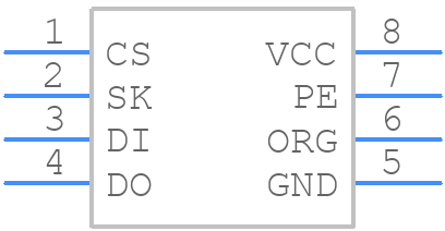 CAT93C86VI-GT3 - onsemi - PCB symbol