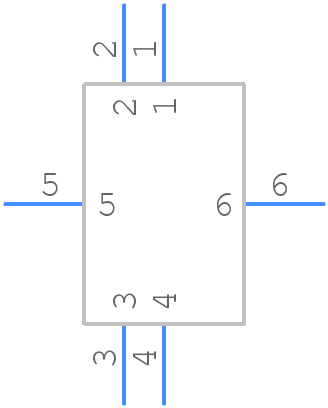 UJ2-BV-1-TH - Same Sky - PCB symbol