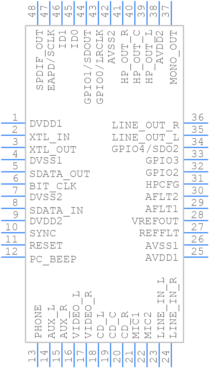 CS4202-JQZ - Cirrus Logic - PCB symbol