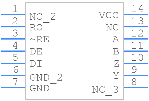 XR3173EID-F - EXAR - PCB symbol