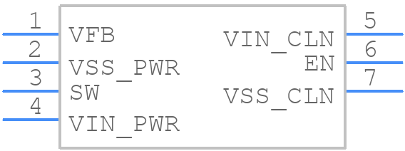 XRP6657IHB-F - EXAR - PCB symbol