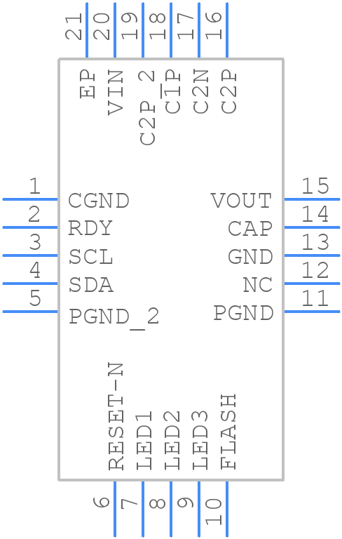 XRP6840AILB-F - EXAR - PCB symbol