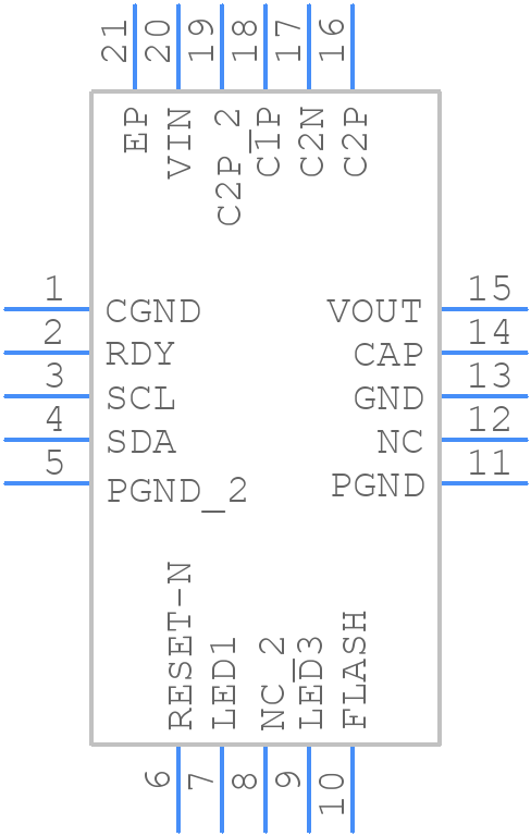 XRP6840BILB-F - EXAR - PCB symbol
