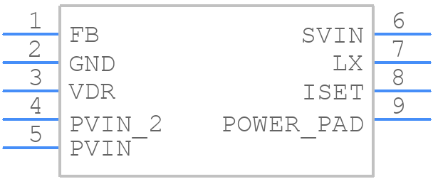 XRP7603EDB-F - EXAR - PCB symbol