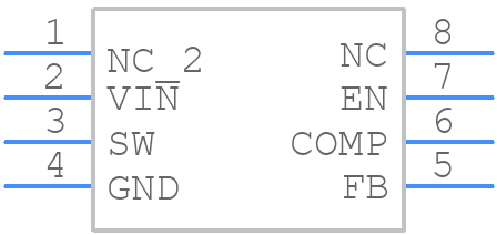 XRP7657ED-F - EXAR - PCB symbol