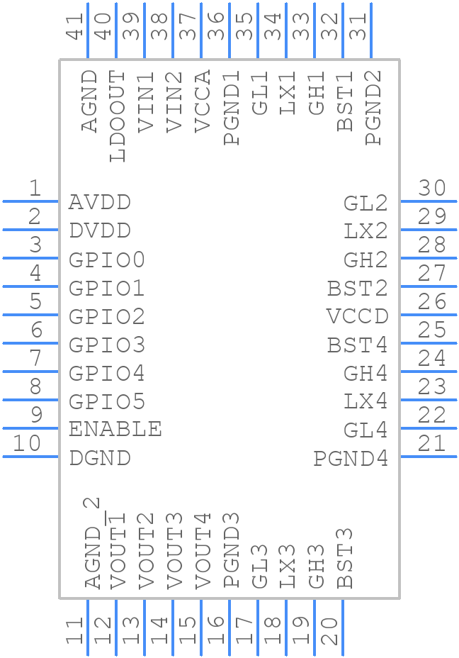 XRP7708ILB-F - EXAR - PCB symbol
