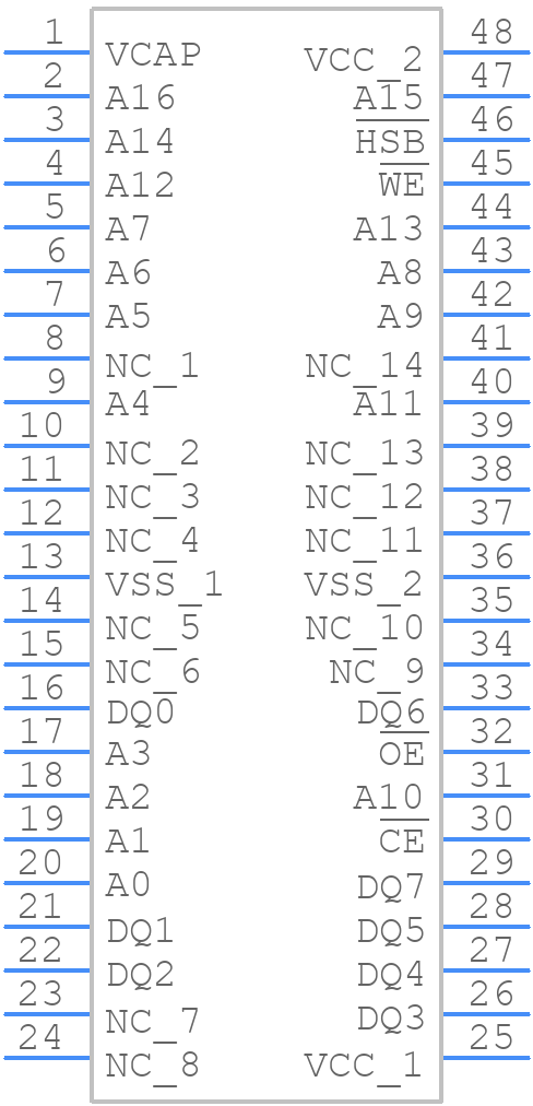 CY14B101LA-SP45XI - Infineon - PCB symbol