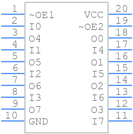 74ABT244CSC - onsemi - PCB symbol