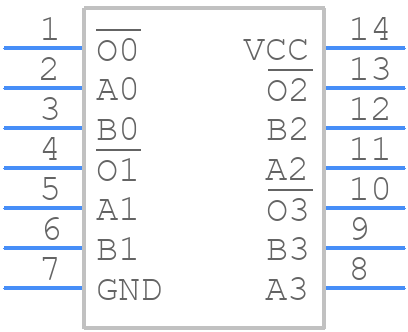 74AC02MTC - onsemi - PCB symbol