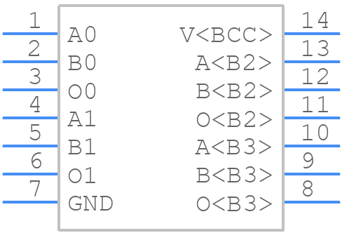 74ACTQ08SC - onsemi - PCB symbol
