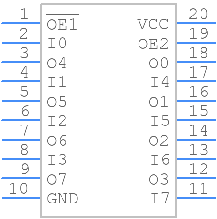 74LCX241MTCX - onsemi - PCB symbol