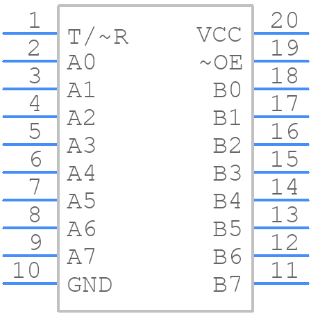 74LVT245WM - onsemi - PCB symbol