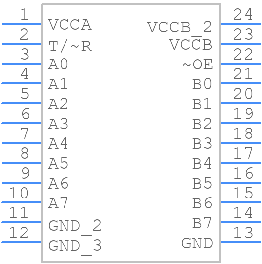 74LVX4245WM - onsemi - PCB symbol
