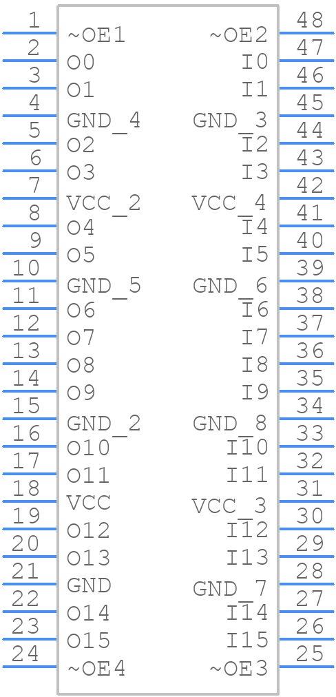 74VCX162244MTD - onsemi - PCB symbol